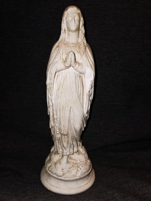 STATUE VIERGE MARIE Notre Dame De Lourdes en plâtre EUR 5,68 - PicClick FR