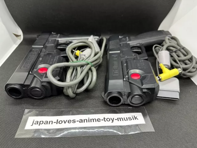 PS1 GunCon Light Gun Controller NPC-103 Lot de 2 Namco du Japon 3