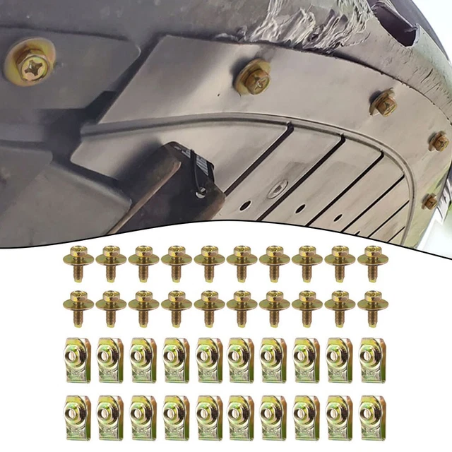 Kit 2 Bulloni Collettore Scarico - Con Dadi, Molle E Guarnizioni - In Acciaio Al Carbonio Per Auto