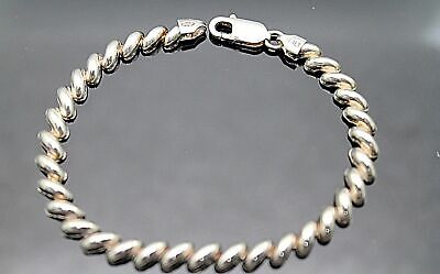 Adorable 6mm Perles Argent Sterling Bracelet 18.4cm 
