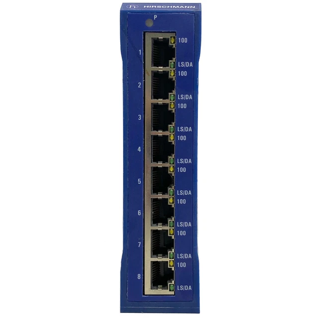 HIRSCHMANN 611312 SPIDER II 8TX Rail Switch Class A USA 41.72