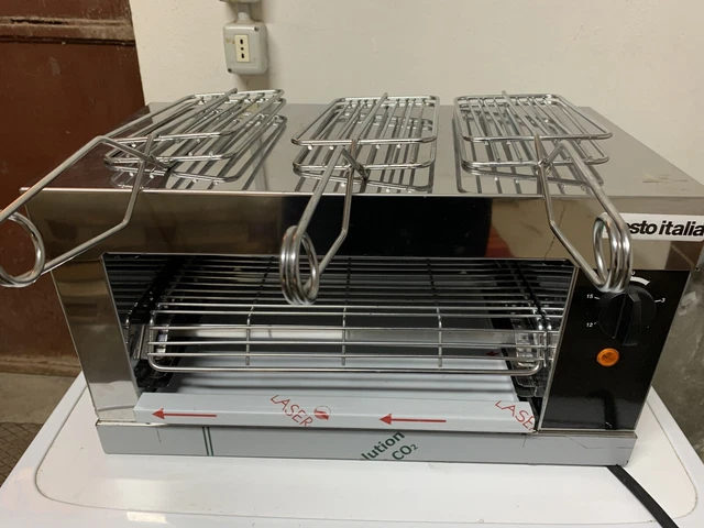 Tostiera RGV TE1P A 1 Livello Con 3 Pinze - In Acciaio Inox Per Panini E Toast