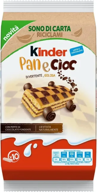 Merendine Kinder Panecioc Pan/E Cioc Cacao Kinder Pan Ciok Ferrero Colazione