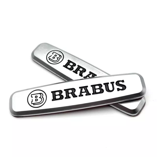 2x Für Mercedes Benz Brabus Logo Auto Sitz Ornamente Emblem Abzeichen Aufkleber