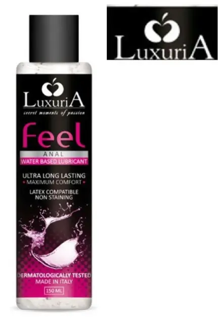 lubrificante intimo sessuale a base acqua anale salva preservativo gel 150 ml