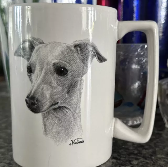 Italian Greyhound Coffee Mug Cup Vladimir Signed Dog Lovers Pet Puppy USA Gift