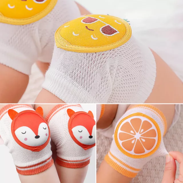 Baby Kid Non Slip Knee Elbow Pad Protector Safety Crawling Breathable Cotton