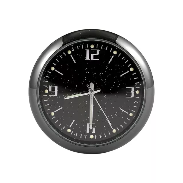 Car Vent Clock Round Delicate Decor Car Dashboard Analog Quartz Clock Fine J