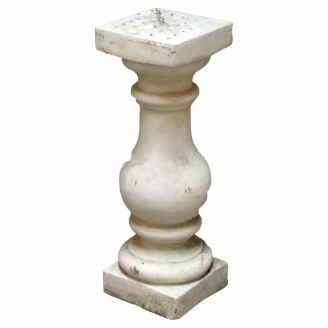 Classical Cast Hard Stone Balustrade Sculpture or Plant Display Pedestal 20th C