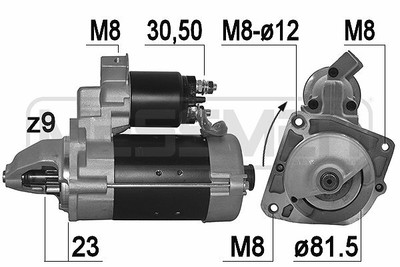 AVVIATORE Starter BOMAG JCB KHD 0001223016 0001223021 0986019820 NUOVO TOP NEW 