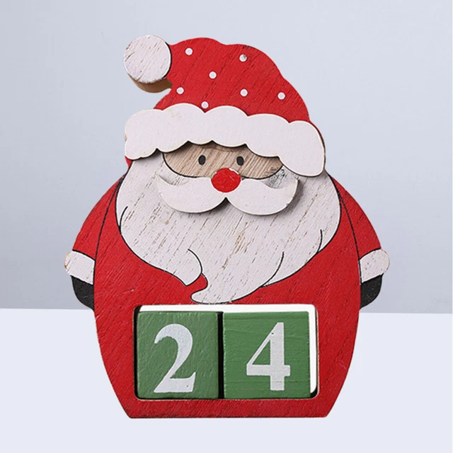 Desktop-Dekor Weihnachtsstrumpffüller Countdown-Kalender Anzahl