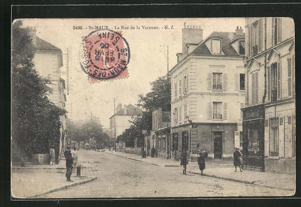 CPA Saint-Maur, La Rue de la Varenne 1906