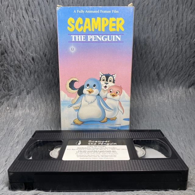 SCAMPER THE PENGUIN VHS Tape Feature Films for Families Animated Kids ...