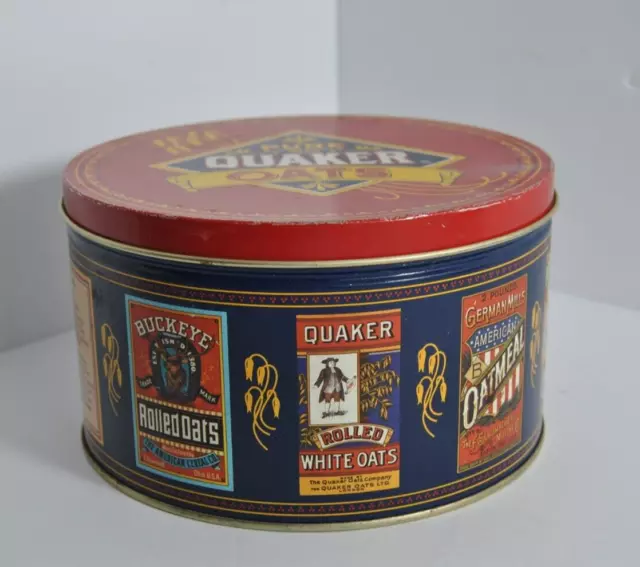 Vintage 1983 The Quaker Oats Company Limited Edition 4x7 Round Tin Can