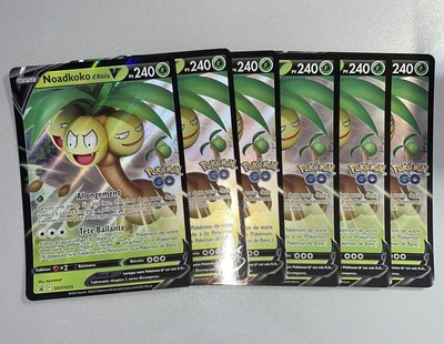 Lot 6 Cartes Pokémon Jumbo Coffret Rare Noadkoko V