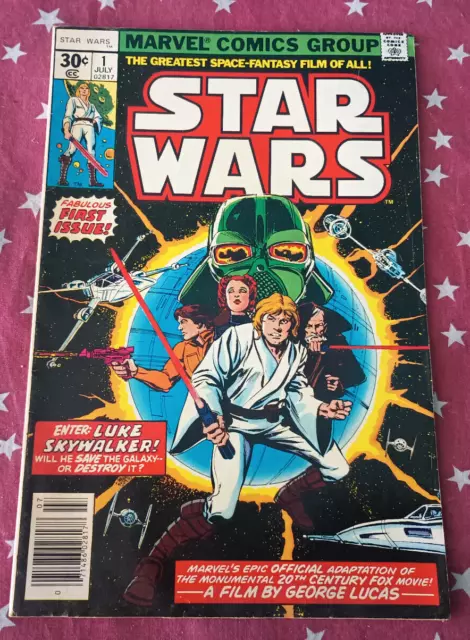 Star Wars (1977) #1 FN 6.0 1st App Luke Skywalker Darth Vader! Marvel 1977