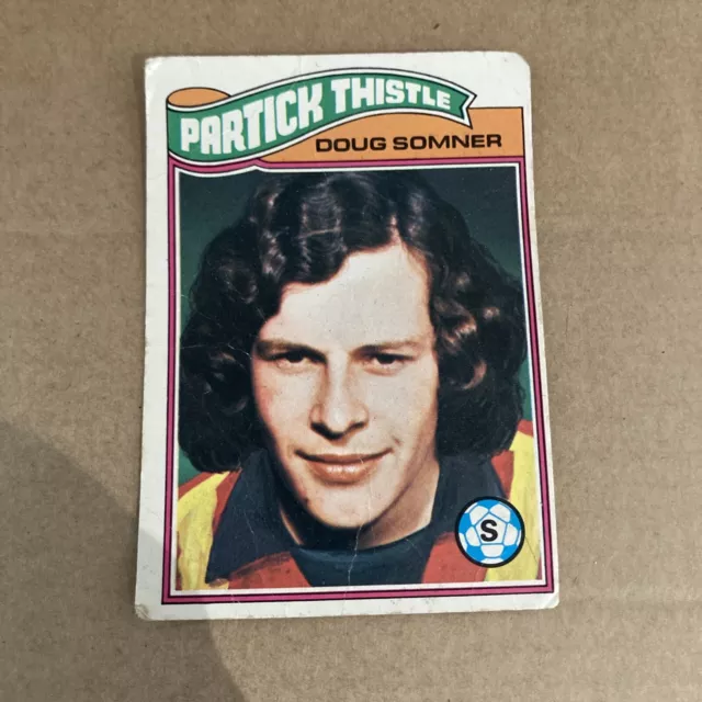 Topps-Football (Scottish Green Back 1978)-#002- Partick Thistle - Doug Somner