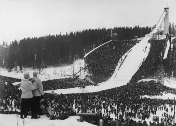 Winter Olympics In Oslo Norway 1952 Old Photo