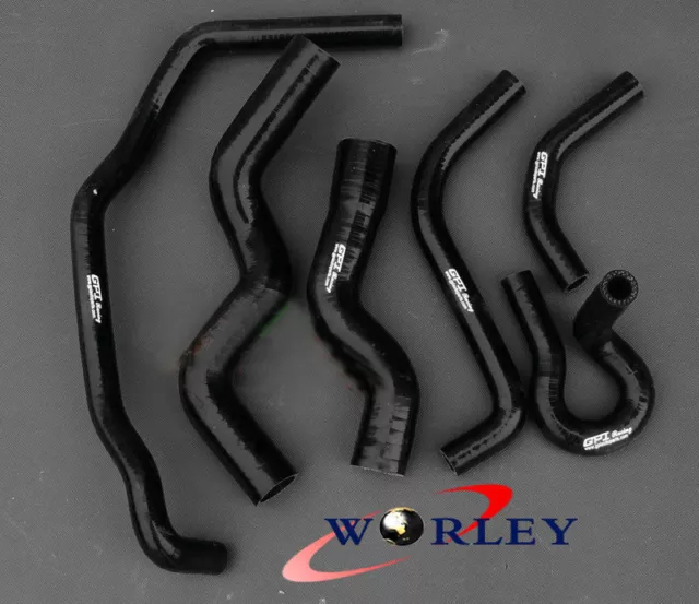 Black silicone radiator heater hose for Holden Rodeo TF 2.8L Turbo Diesel 90-97