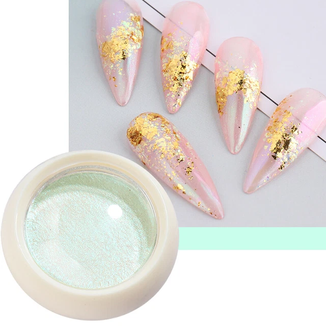 EBANKU Holografische Nagelfolien-Flocken – Glitzer Pailletten Für Nageldesign