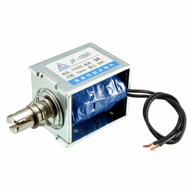 DC 12V 3A 60N 10mm Type Tirer Cadre ouvert Linéaire Motion Solén. Électro-aimant