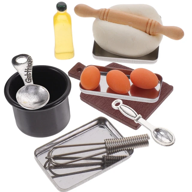 Mini juguetes modelo whisk niños fingen jugar utensilios de cocina de plástico
