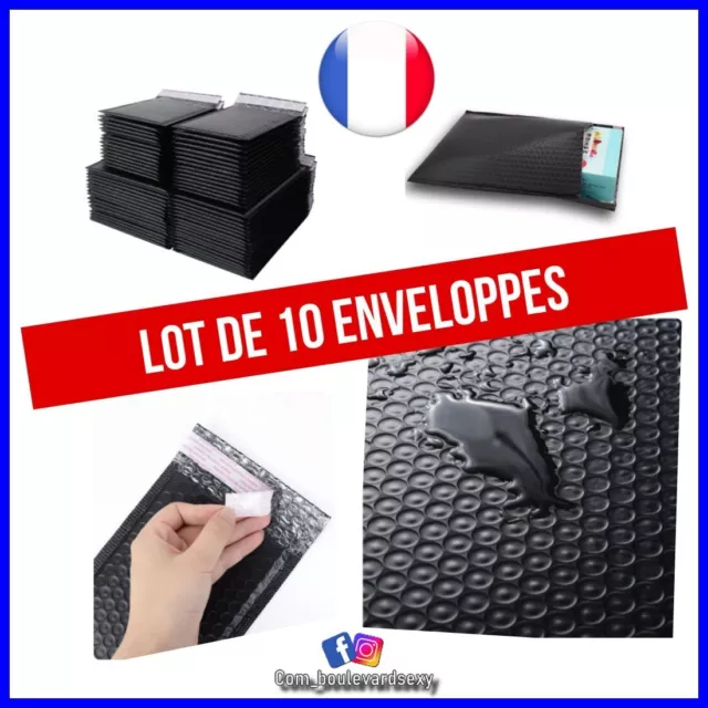 ❎ 10 Enveloppes doublés rembourrées pochette à bulle Antichocs & imperméables