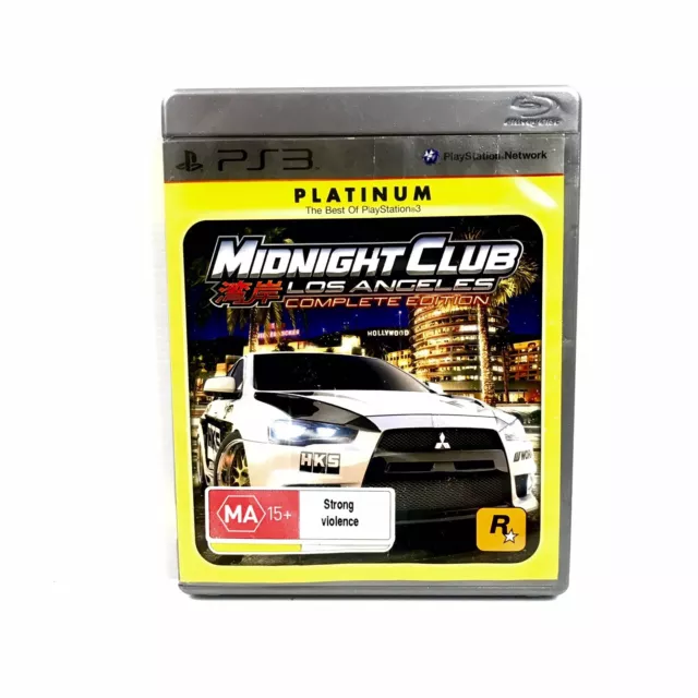 Midnight Club: Los Angeles - Sony Playstation 3 PS3 Game - With Manual