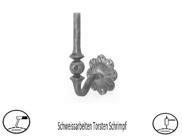 3 Stk Wandhalter für Geländer, zum Aufschweissen von Rohr / Handlauf
