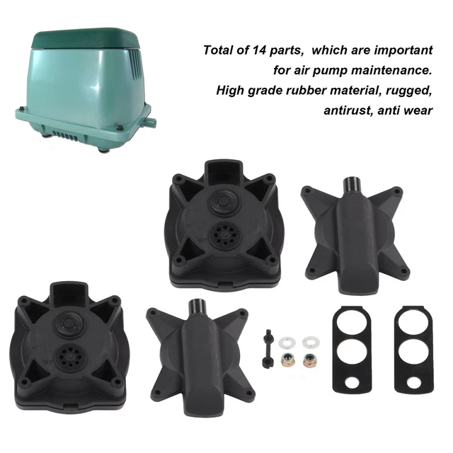 COMPLETE AIR PUMP Diaphragm Rebuild Repair Kit For Hiblow ‑100 ‑120 72