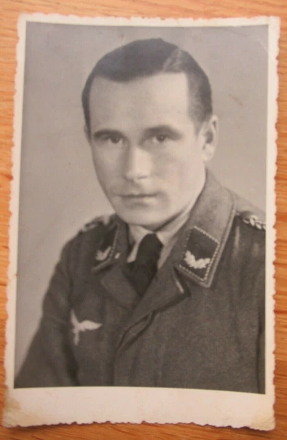 Altes Portrait Foto Luftwaffen Beamter des mittleren Dienstes / Leutnant 2. WK