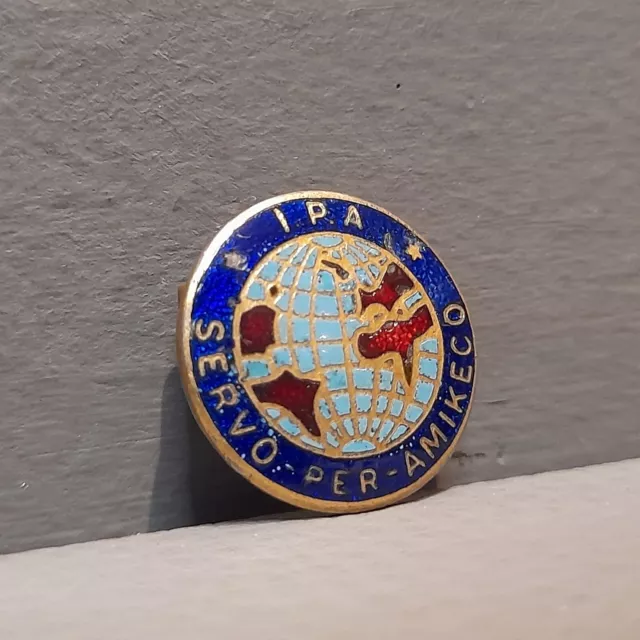 Vintage Abzeichen Internationale Polizeivereinigung Pin Abzeichen IPA Servo für Amikeco 2