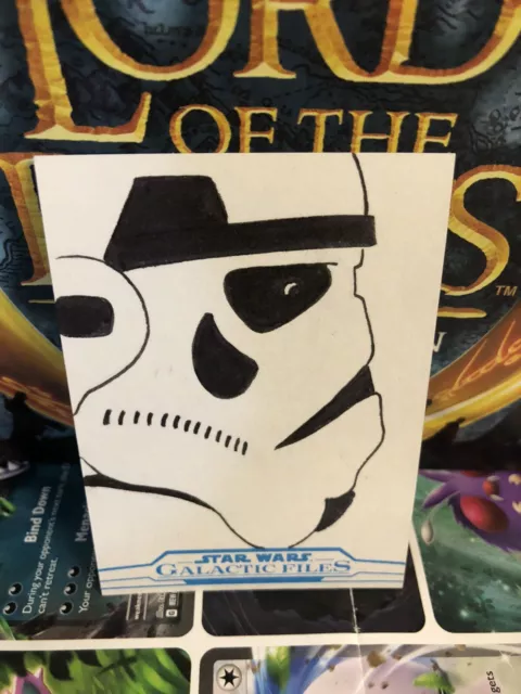 Star Wars Galactic Files 2018 Sketch Card By Kevin Liell Stormtrooper 1/1