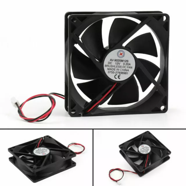 DC Brushless Gehäuselüfter Kühler Fan 12V 0.2A 9025S 90x90x25mm 2 Pin