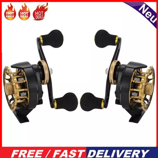 3.6/1 6+1 Bearing Metal Winter Ice Fishing Reel Portable Raft Fishing Reel Wheel