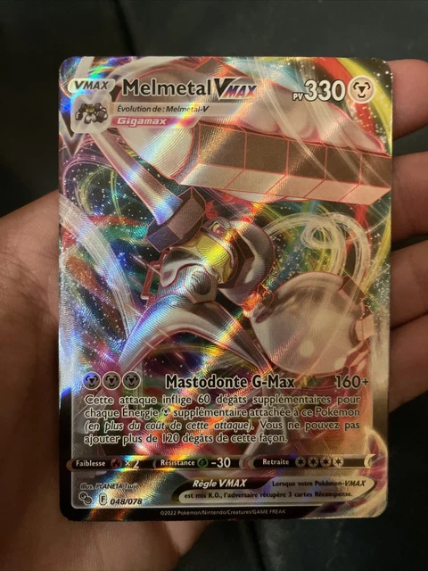 Carte Pokémon Melmetal Vmax 048/078 FR Neuve
