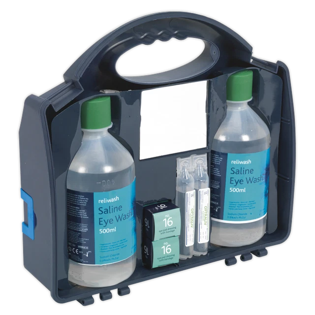 EWS01 Sealey Tools Stazione lavaggio occhi [primo soccorso] Kit pronto soccorso prodotti di sicurezza
