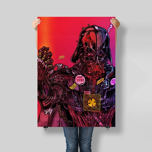 Planche De Skate Décorative Star Wars Dark Vador Hellraiser – Artwork Digital Pharaoh, Rouge, 30cm