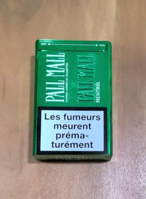 Boite Vide Plastique Publicitaire Cigarettes Pall Mall Etui Pour Paquet