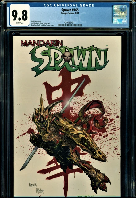 Spawn #165 Cgc 9.8 Key Issue! Todd Mcfarlane & Greg Capullo Cover!
