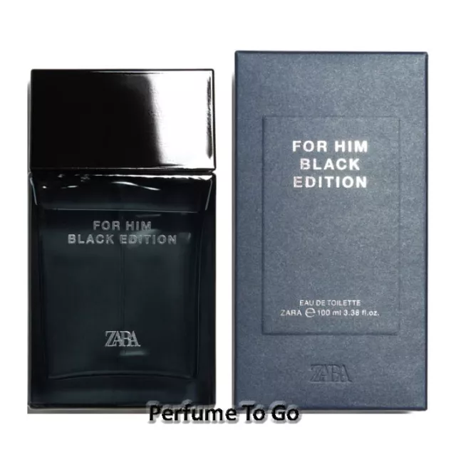 ZARA FOR HIM BLACK EDITION 3.38 oz 100 ml EDT Spray NEW in BOX