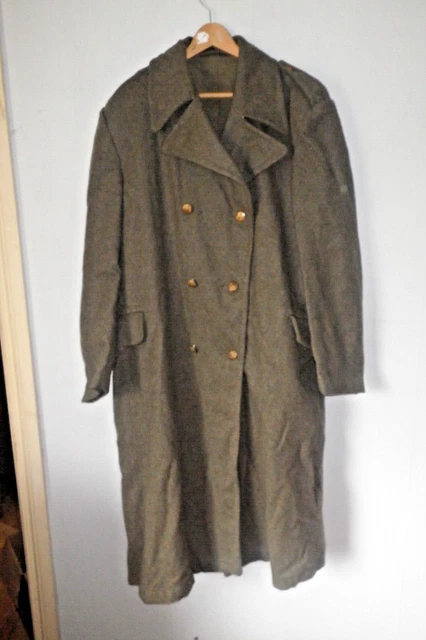 ww2-era-british-army-khaki-greatcoat-22-00-picclick-uk