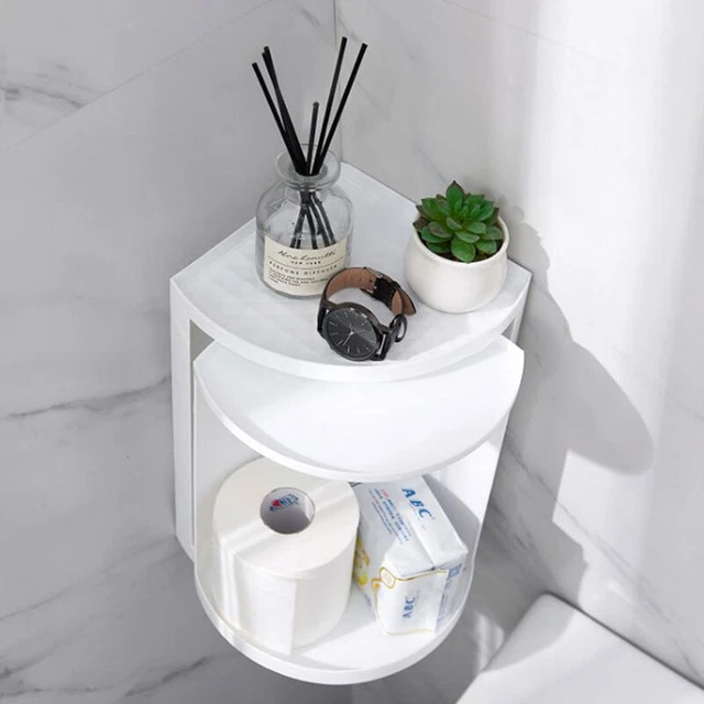 360 grados abrazadera de baño giratoria de cocina barra de almacenamiento de baño armario Y4