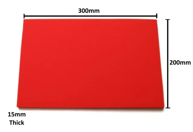 Universal Red Filter Foam Aero Form Pad - Reuseable Make Your Own Filter