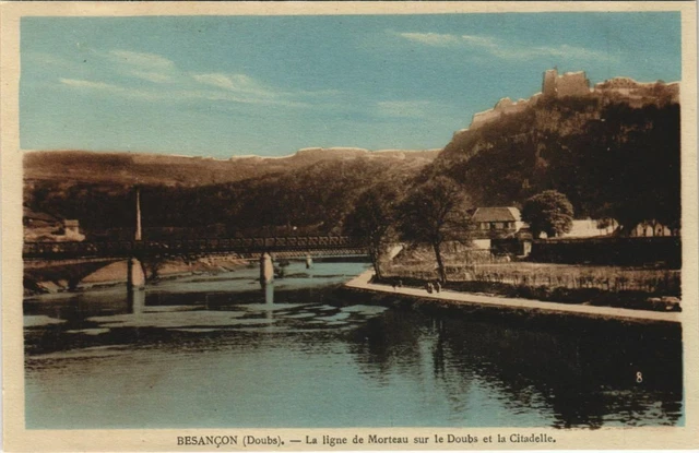 CPA Besancon La line de Morteau sur le Doubs & Citadelle FRANCE (1098507)