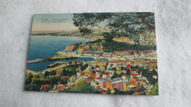 CPA postcard Nice / general view taken of Mont Boron N°3 in color