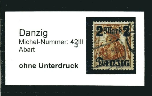 Danzig  Mi.-Nr. 43 III gestempelt / 45010 # 085