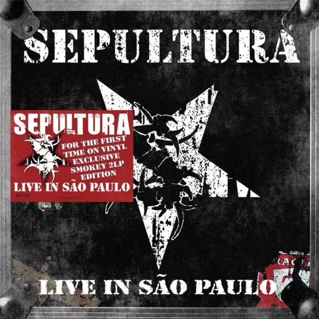 Sepultura Live En Sao Paulo 180g 2LP Smokey Vinyle Gatefold 2022 BMG