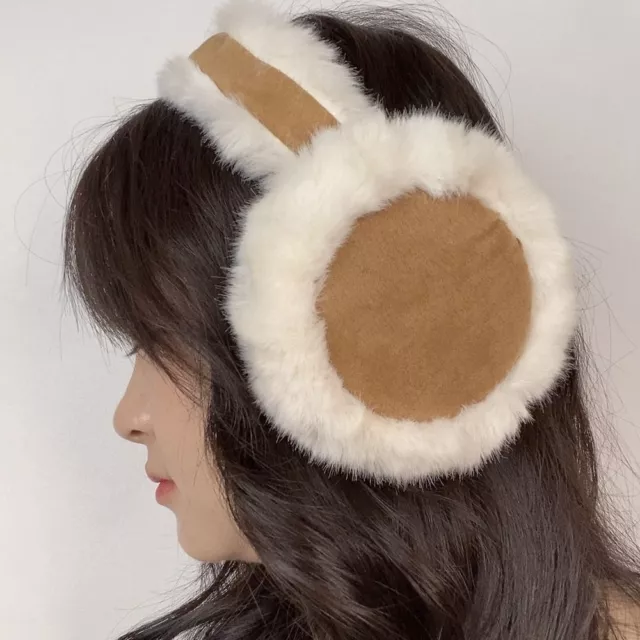 Suede Plush Earmuffs Folding Foldable Ear Cover Cute Winter Earmuffs  Female