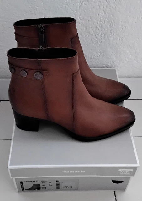 Bottines Femme Cuir Marron Pointure 39 Tamaris